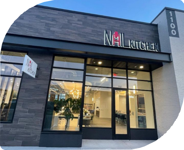 Modern nail salon interior at Nail Kitchen in Raleigh NC